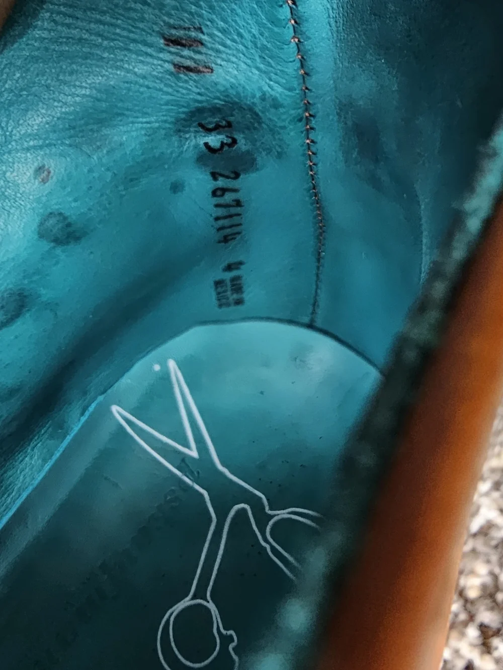 Speedbump Chukka // Tan (US:11)- PskaufmaChukka Boots with Turquoise Lining
